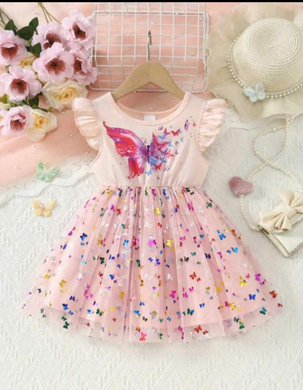Soft net imported frock
