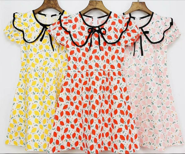 Summer printed cotton frock