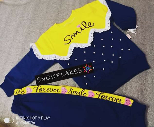 Terry fabric mid season stuff trouser shirt with studded beads