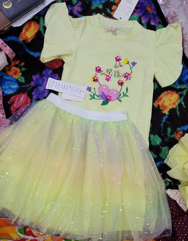 Butterfly Garden Sparkle Skirt Set