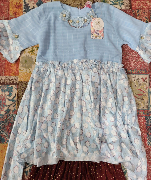 Blue Blossom Princess Dress