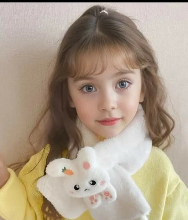 Adorable Pink Fuzzy Scarf for Kids