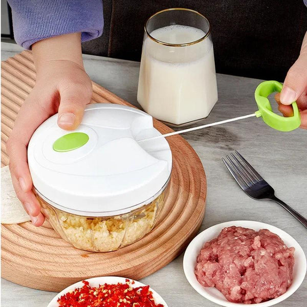 Multifunctional High-Speed Vegetable and Fruit Twist Shredder &amp; Manual Meat Grinder